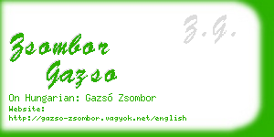 zsombor gazso business card